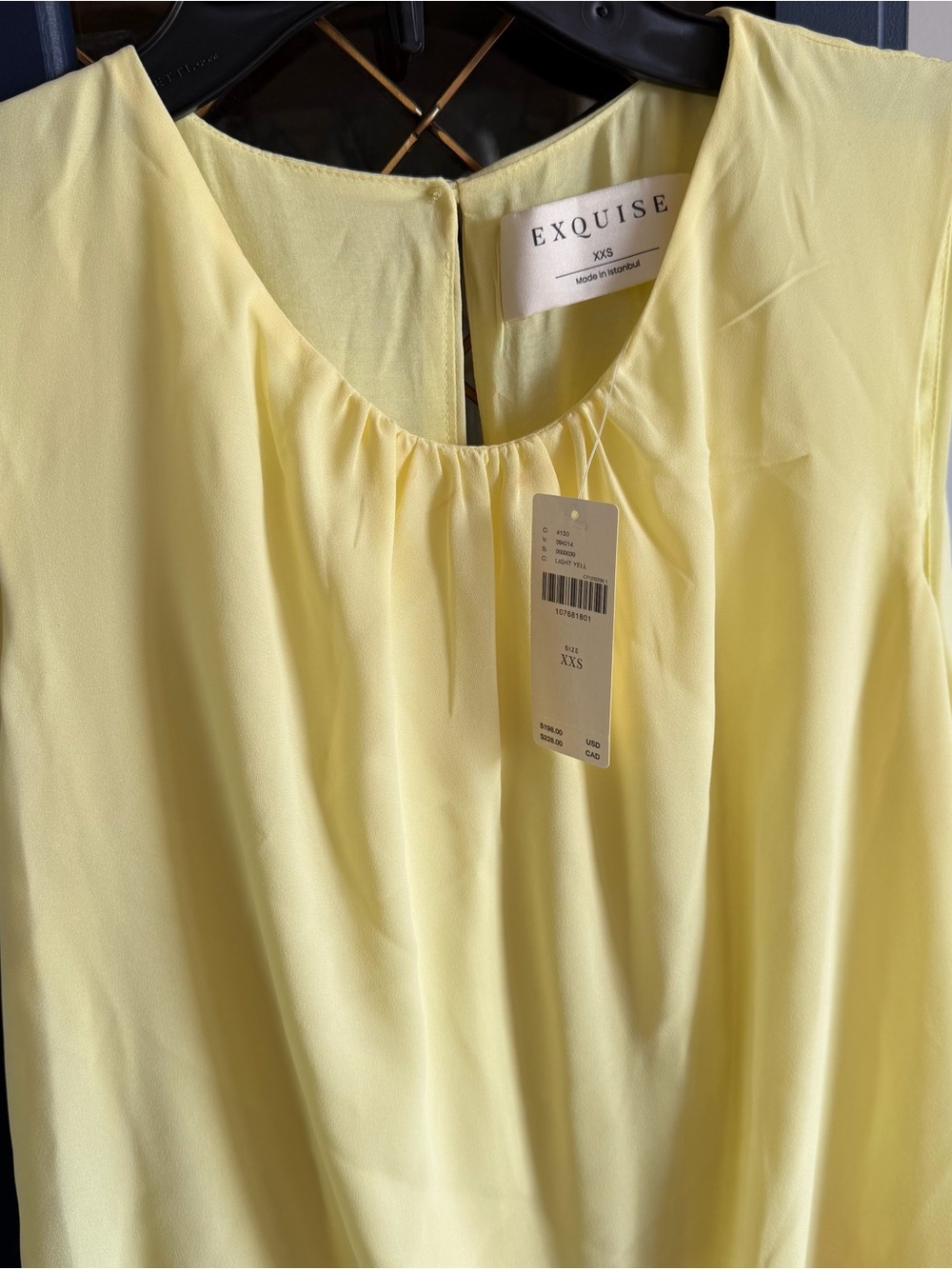 Exquise Sleeveless Butter/Lemon yellow Layered Chiffon
Midi Dress Anthropologie